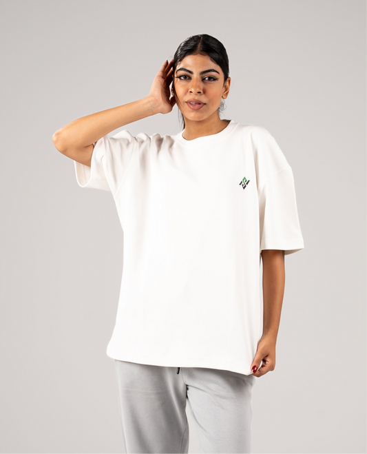 PREMIUM WHITE SĀNE OVERSIZE T-SHIRT