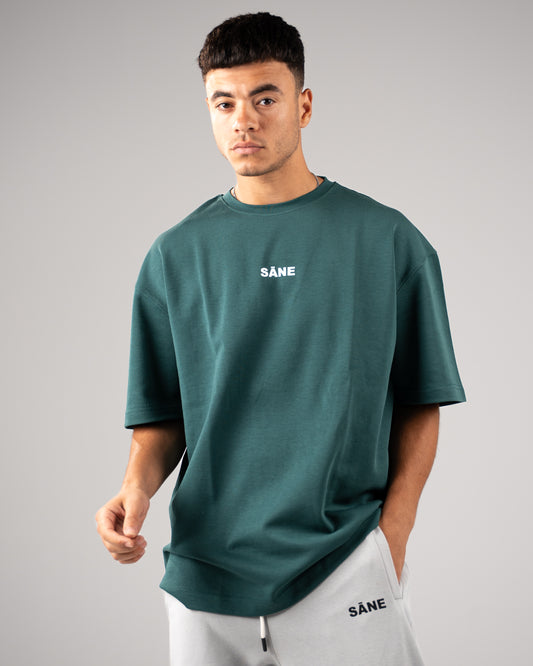PREMIUM DARK TEAL SĀNE OVERSIZE T-SHIRT